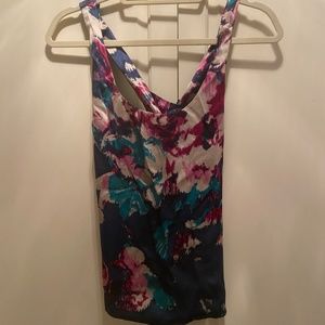 Fremont floral silk tank blouse